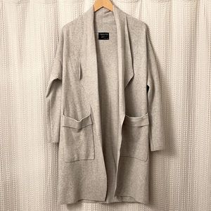 Twelfth Love Grey Sweater Duster Jacket